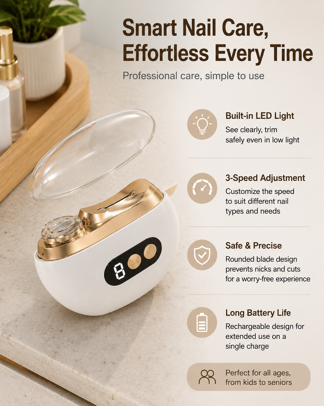 ReviveCycle Electric Nail Clipper